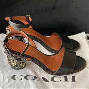 Coach Women’s Tea Rose Embellished Heel